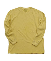 天竺ピグメント染めクルーネックL/S-T #JG056-52S