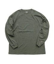 天竺ピグメント染めクルーネックL/S-T #JG056-52S
