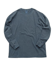 天竺ピグメント染めクルーネックL/S-T #JG056-52S