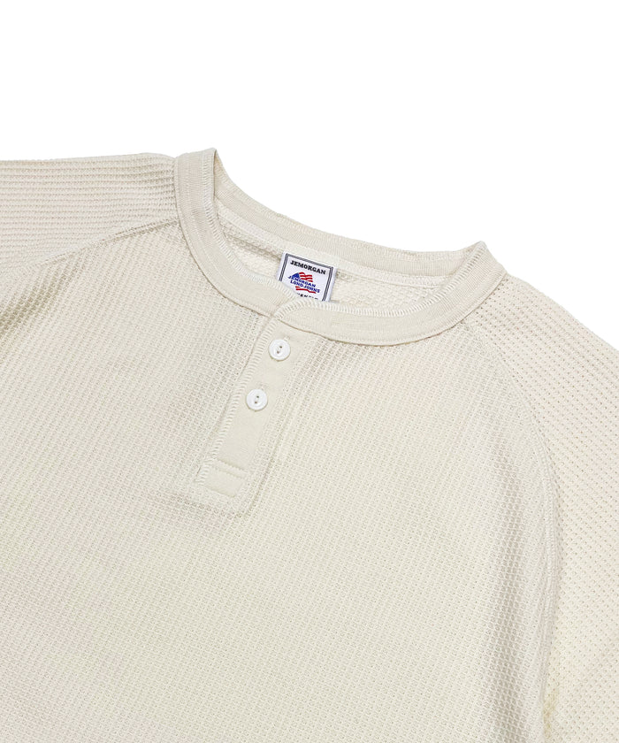 ワッフル7分袖ヘンリー #JG110-12S