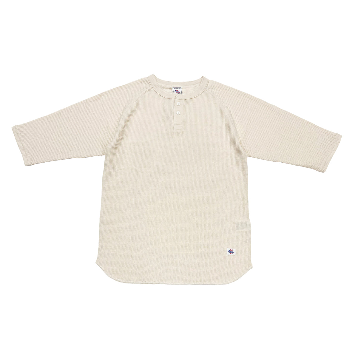 ワッフル7分袖ヘンリー #JG110-12S