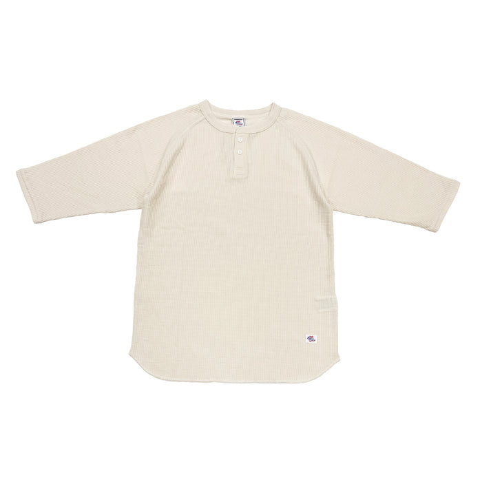 ワッフル7分袖ヘンリー #JG110-12S