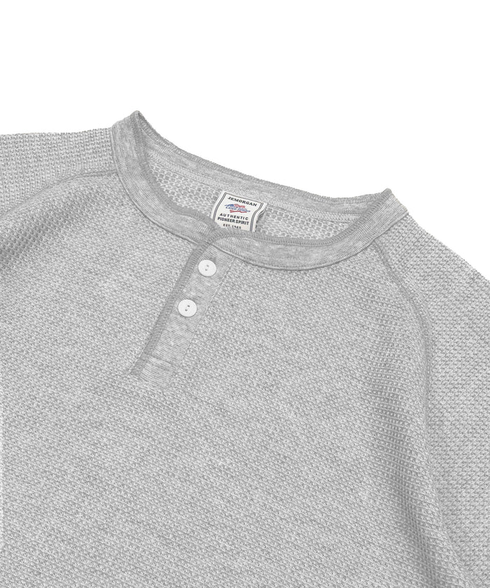 ワッフル7分袖ヘンリー #JG110-12S