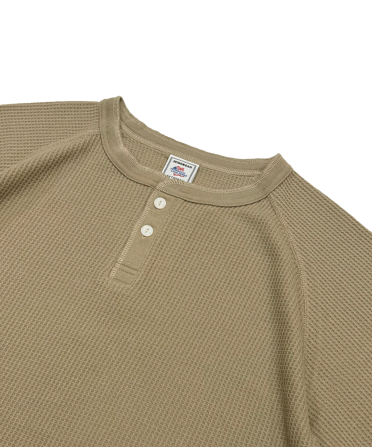 ワッフル7分袖ヘンリー #JG110-12S