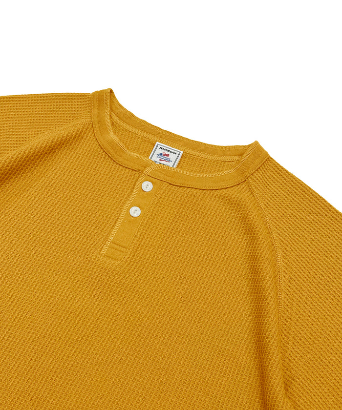 ワッフル7分袖ヘンリー #JG110-12S