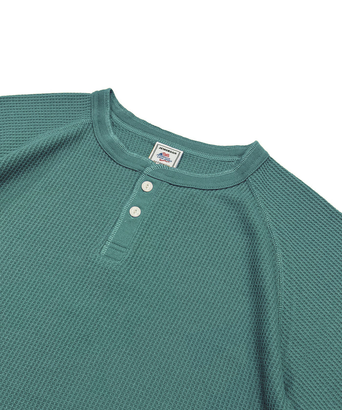ワッフル7分袖ヘンリー #JG110-12S