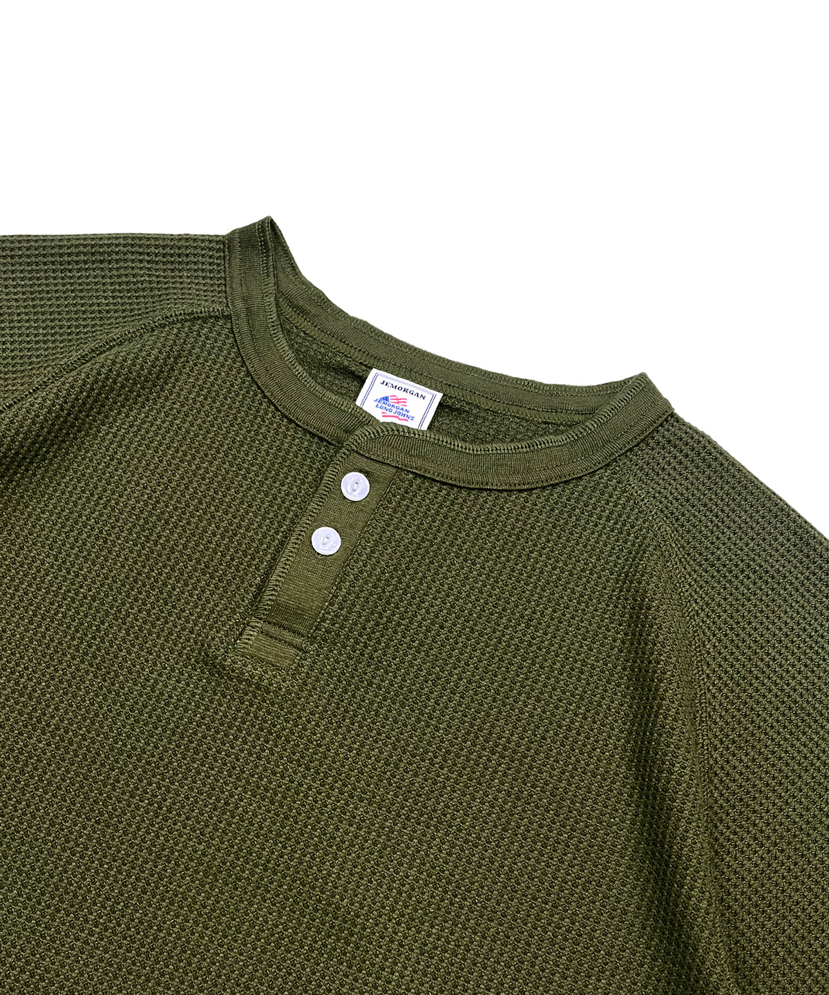 ワッフル7分袖ヘンリー #JG110-12S