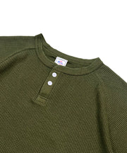 ワッフル7分袖ヘンリー #JG110-12S