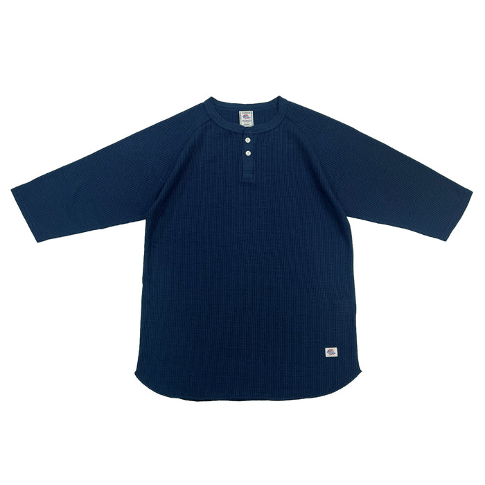ワッフル7分袖ヘンリー #JG110-12S