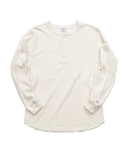 ダブルフェイスハニカムヘンリーネックL/S-T