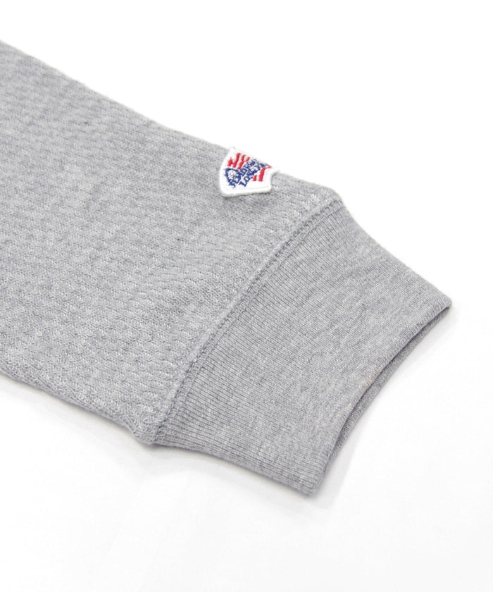 ダブルフェイスハニカムヘンリーネックL/S-T