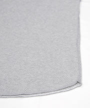 ダブルフェイスハニカムヘンリーネックL/S-T