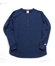 ダブルフェイスハニカムヘンリーネックL/S-T