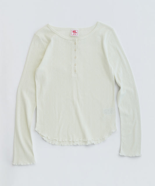 【2026年 新商品】ハリ抜きフライス　メロウヘンリーネックTEE　JG139-59S