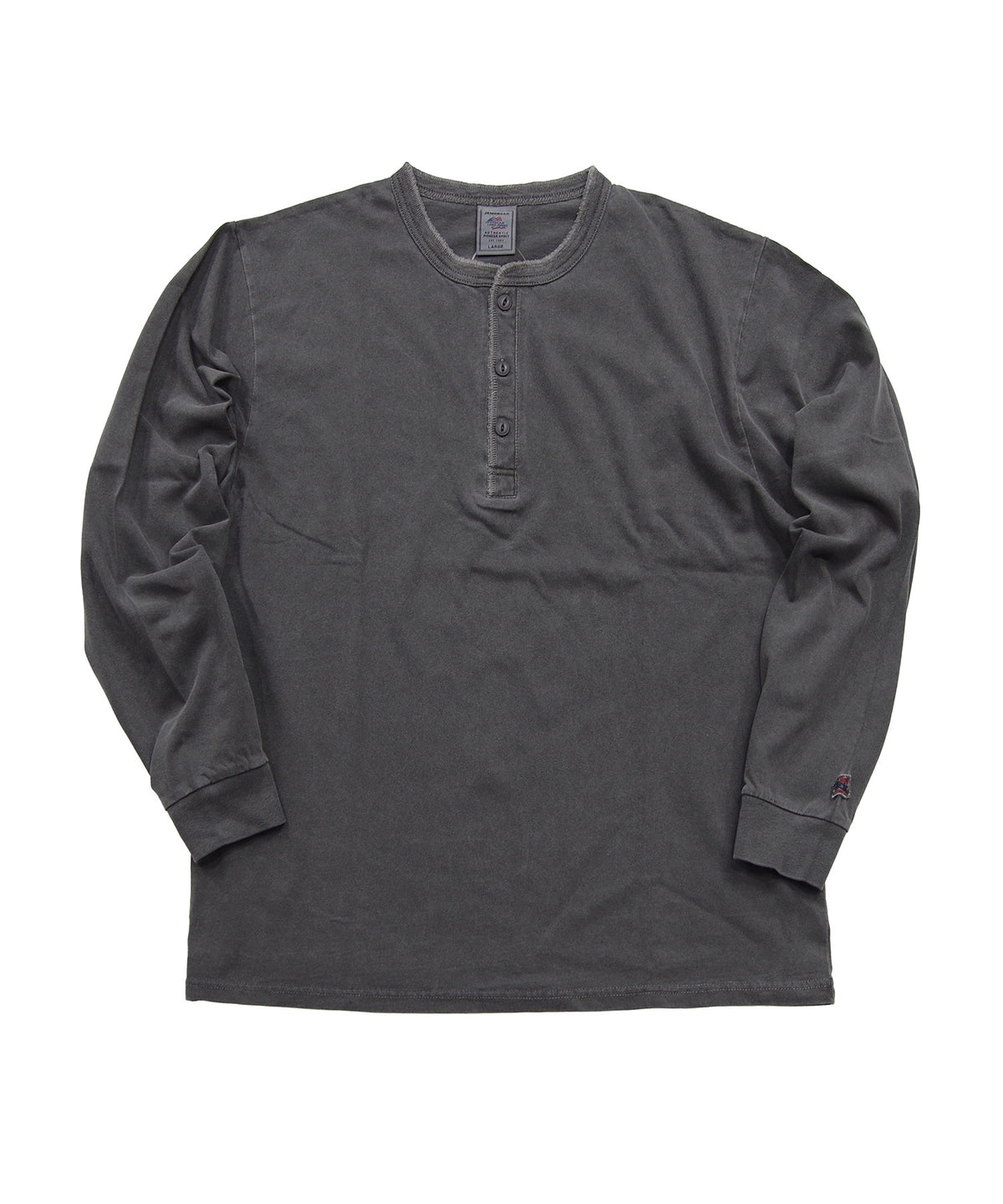 天竺ピグメント染めヘンリーネックL/S-T #JG157-52S