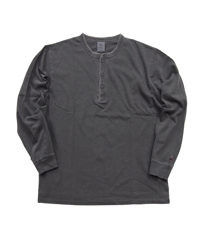 天竺ピグメント染めヘンリーネックL/S-T #JG157-52S
