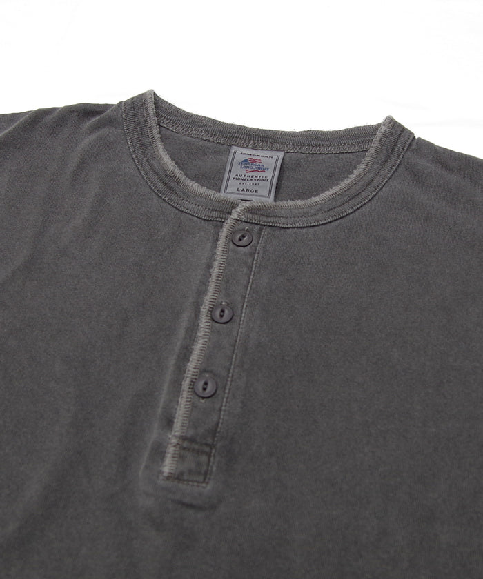 天竺ピグメント染めヘンリーネックL/S-T #JG157-52S