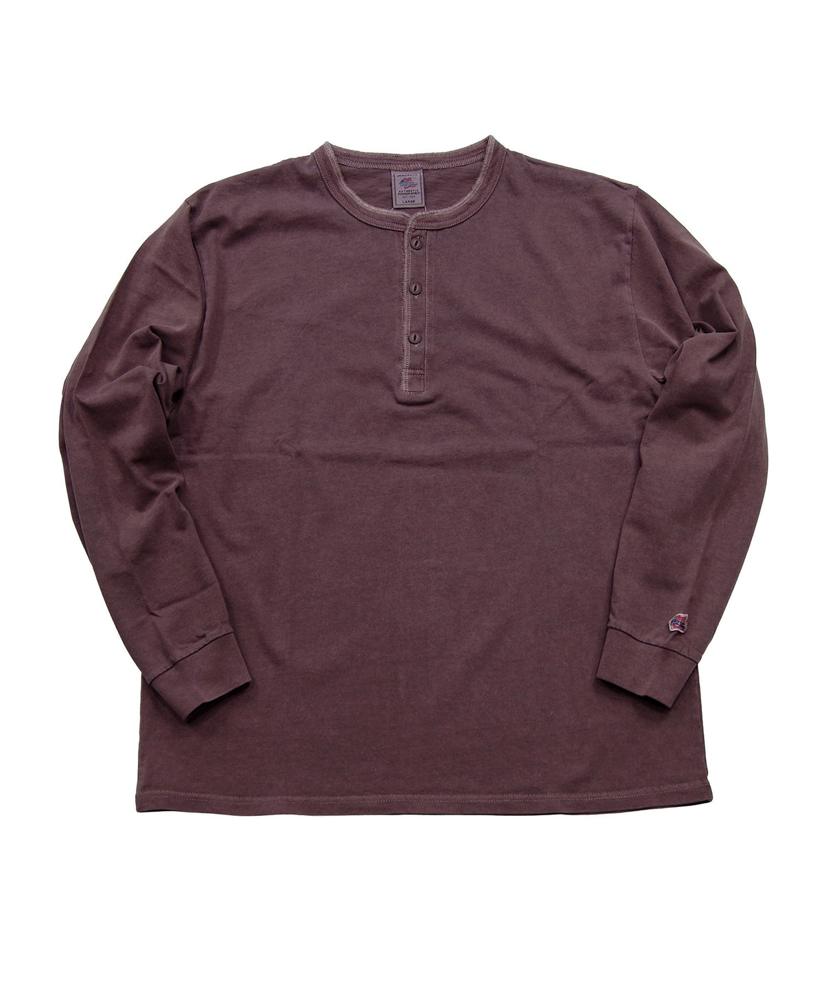 天竺ピグメント染めヘンリーネックL/S-T #JG157-52S