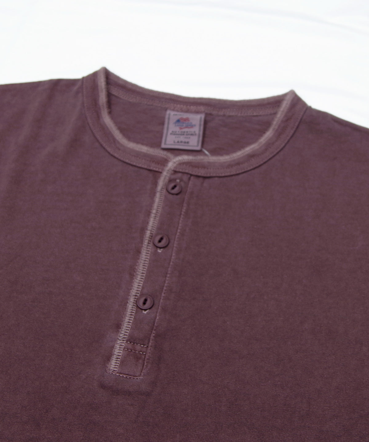 天竺ピグメント染めヘンリーネックL/S-T #JG157-52S