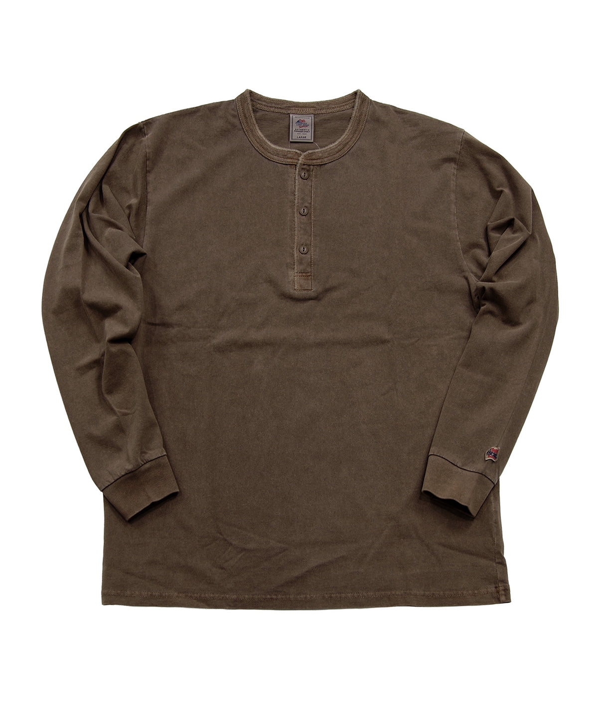 天竺ピグメント染めヘンリーネックL/S-T #JG157-52S