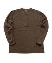 天竺ピグメント染めヘンリーネックL/S-T #JG157-52S