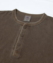 天竺ピグメント染めヘンリーネックL/S-T #JG157-52S