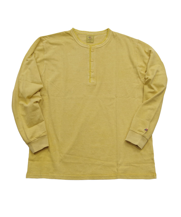 天竺ピグメント染めヘンリーネックL/S-T #JG157-52S
