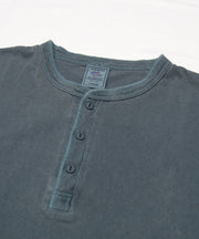 天竺ピグメント染めヘンリーネックL/S-T #JG157-52S