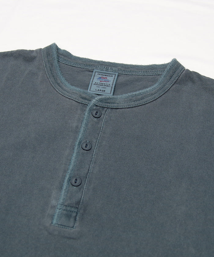 天竺ピグメント染めヘンリーネックL/S-T #JG157-52S