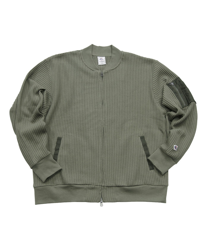 【NEW】ビッグワッフルMA-1タイプブルゾン #JG841-52S