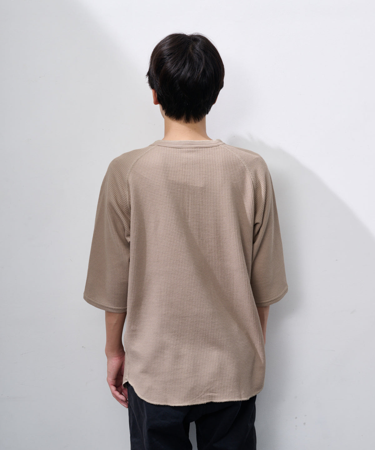 ワッフル7分袖ヘンリー #JG110-12S