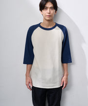 ワッフル7分袖クレリッククルー #JG011-12S
