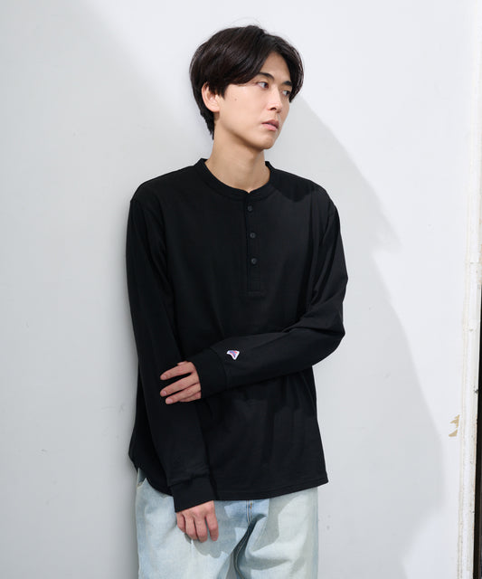 天竺ヘンリーネックL/S-T #JG155-52S
