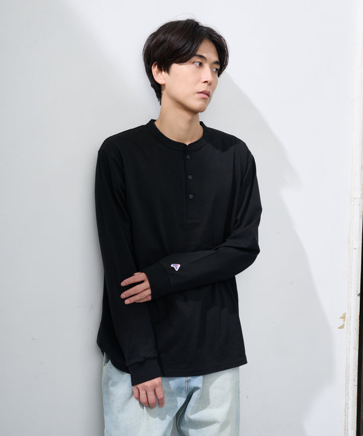 天竺ヘンリーネックL/S-T #JG155-52S