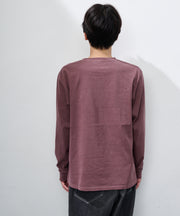 天竺ピグメント染めクルーネックL/S-T #JG056-52S