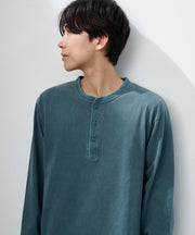 天竺ピグメント染めヘンリーネックL/S-T #JG157-52S
