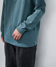 天竺ピグメント染めヘンリーネックL/S-T #JG157-52S