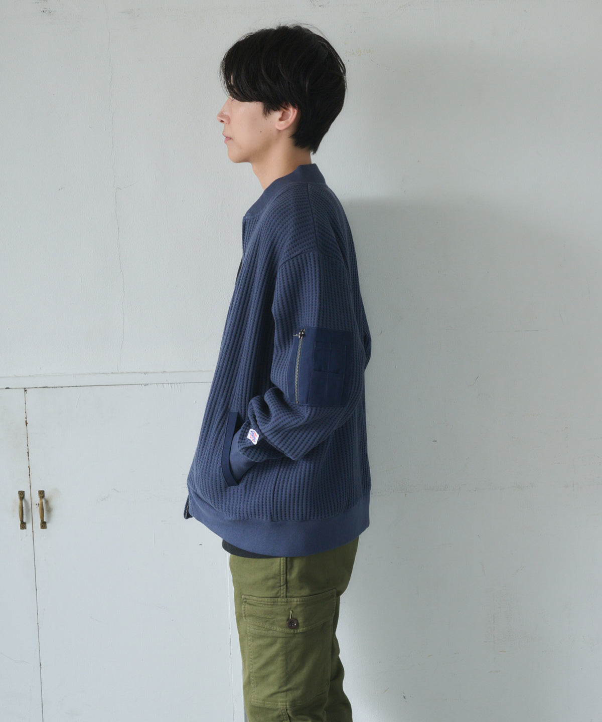 【NEW】ビッグワッフルMA-1タイプブルゾン #JG841-52S