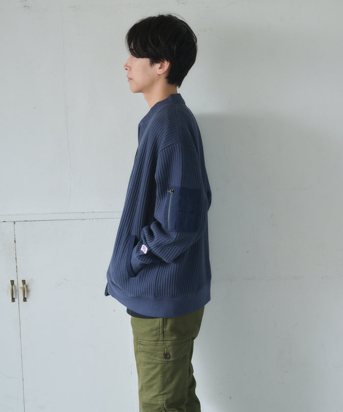 【NEW】ビッグワッフルMA-1タイプブルゾン #JG841-52S