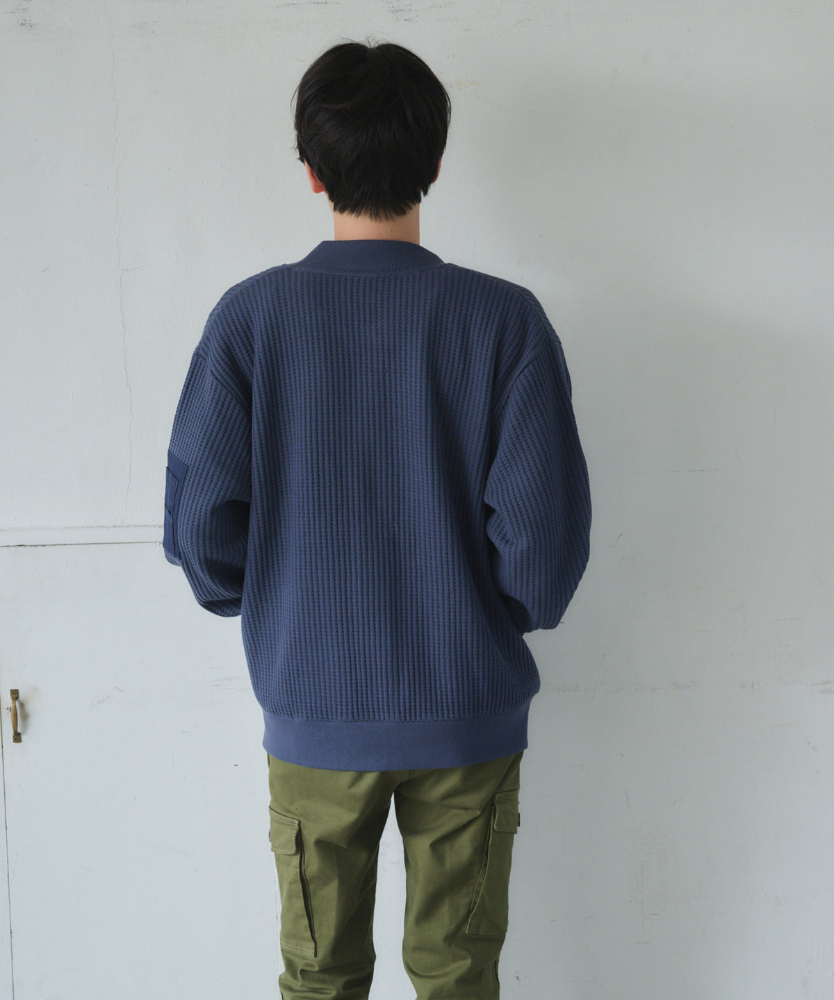 【NEW】ビッグワッフルMA-1タイプブルゾン #JG841-52S