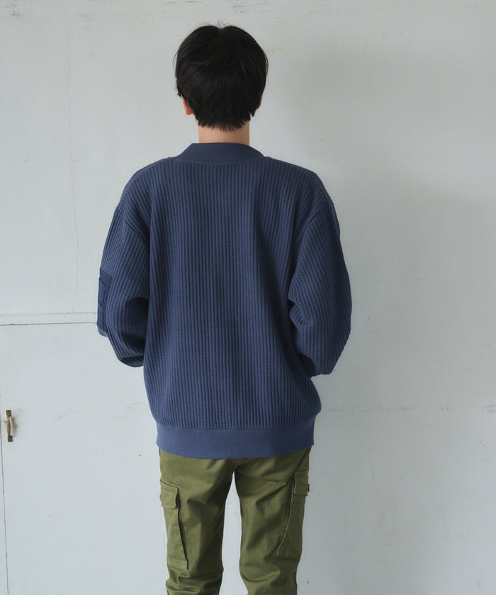 【NEW】ビッグワッフルMA-1タイプブルゾン #JG841-52S