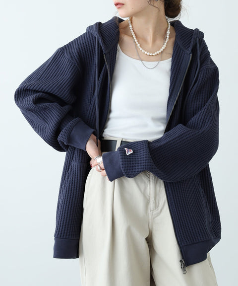 【新入荷】ビッグワッフル フルジップパーカー #JF605-52S