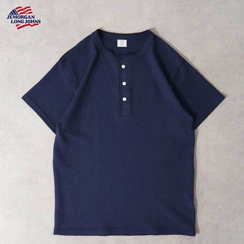 【人気アイテム】ワッフルヘンリーネック半袖Ｔ（パック入り） #JE197