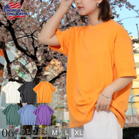 【2025夏 新作】天竺 ピグメントダイ S/S T #JF007