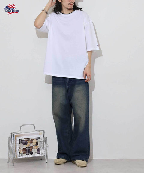 【2025夏 新商品】カノコ クルーネック 襟ライン S/S T #JF067
