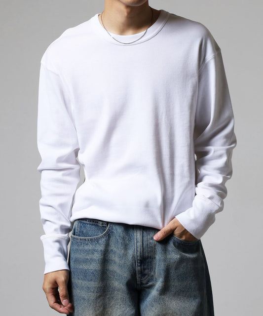 【新定番インナー】L/Sクルーネックフライス パックTEE＃JF061-52S