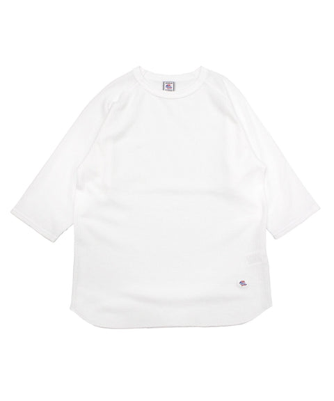 ワッフル7分袖クルー #JD009