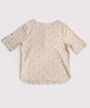 【2026SS New】花柄ワッフルハーフスリーブヘンリー（パック入り） #JG146-29S