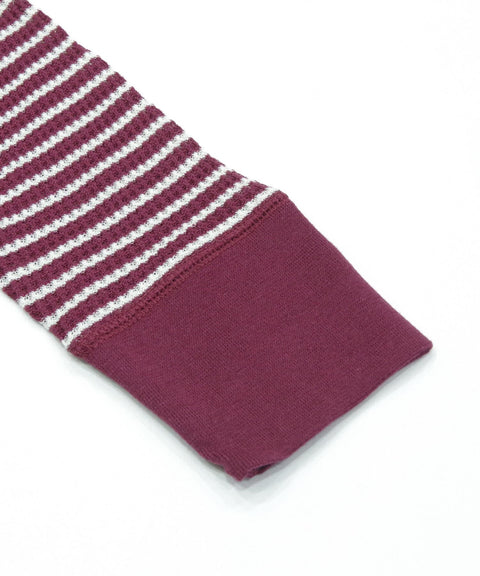 【新色追加】ワッフルラグランボーダー長袖Ｔ（パック入） #JB068-59H
