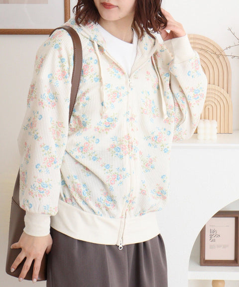 【JEMORGAN】花柄ZIPパーカ #JD672